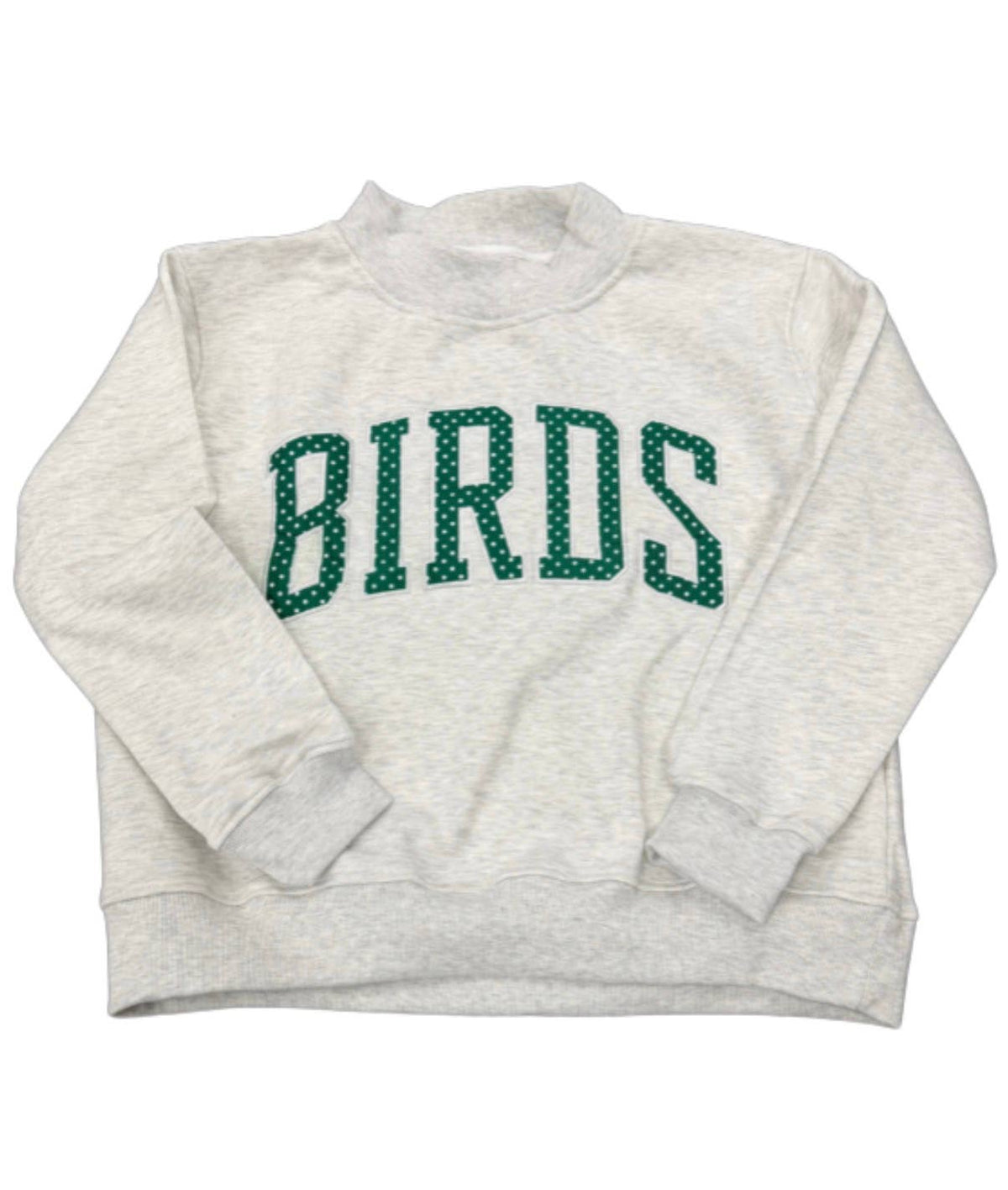 Polka Dot BIRDS Mockneck
