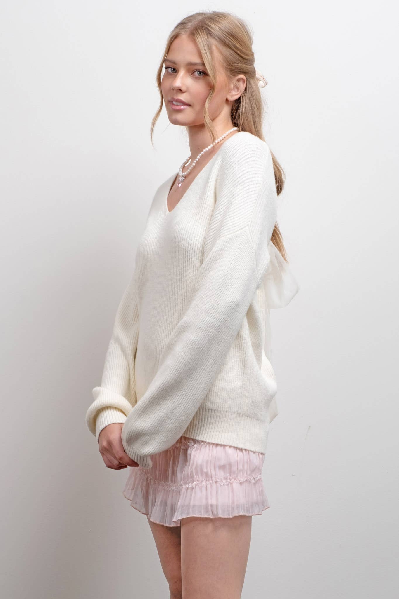 Back Bow Sweater