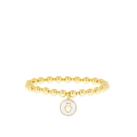 Bracelet with Enamel Hamsa