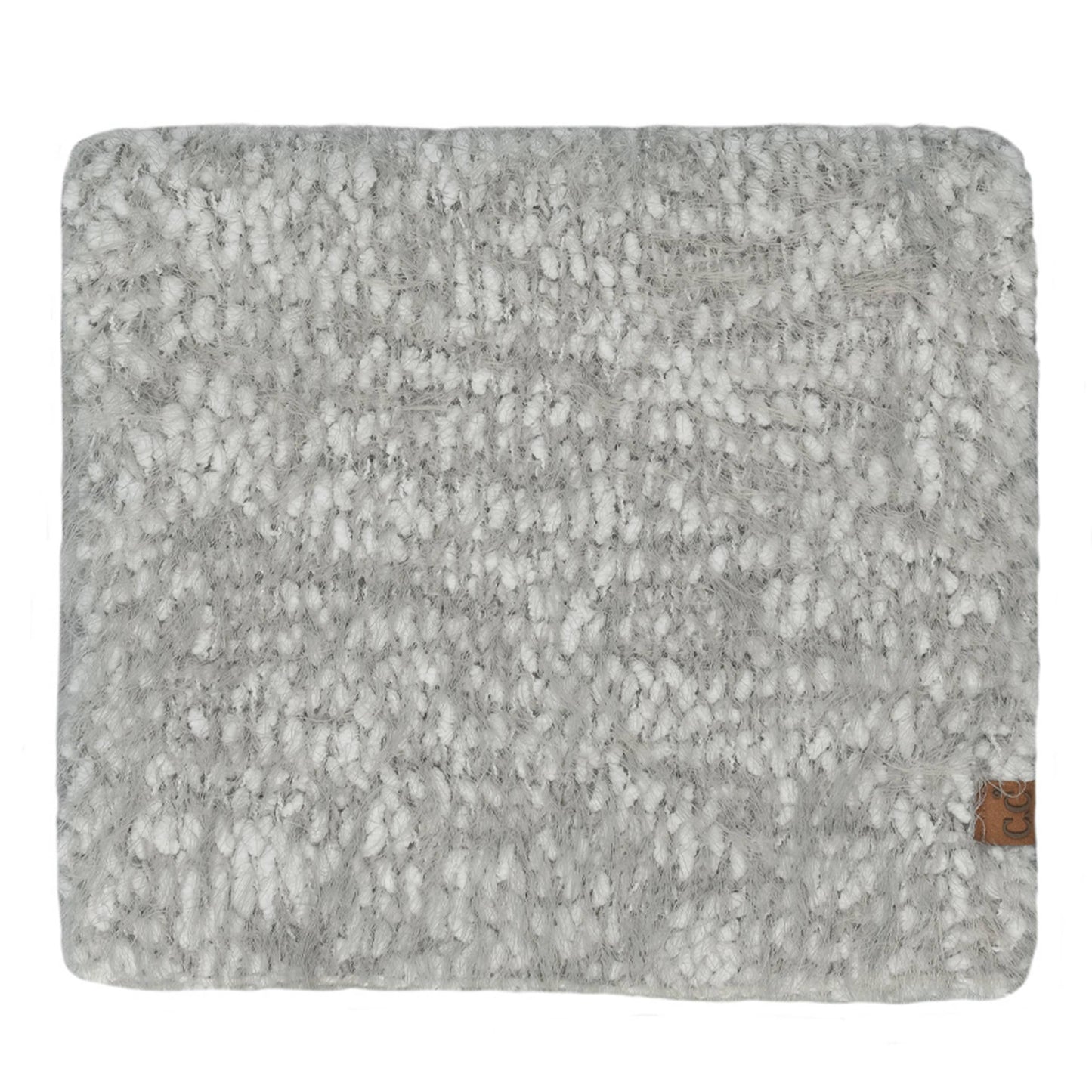 C.C Boucle Knit Oblong Winter Scarf
