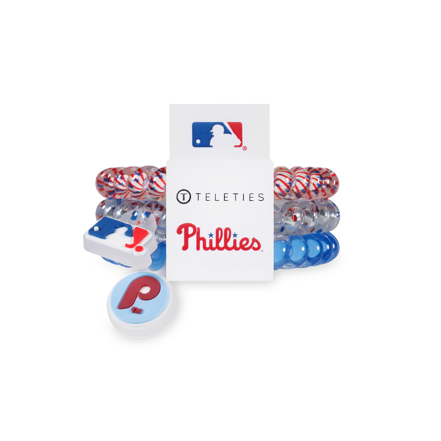 Spiral Hair Coils | Small | Philadelphia Phillies Hair Ties