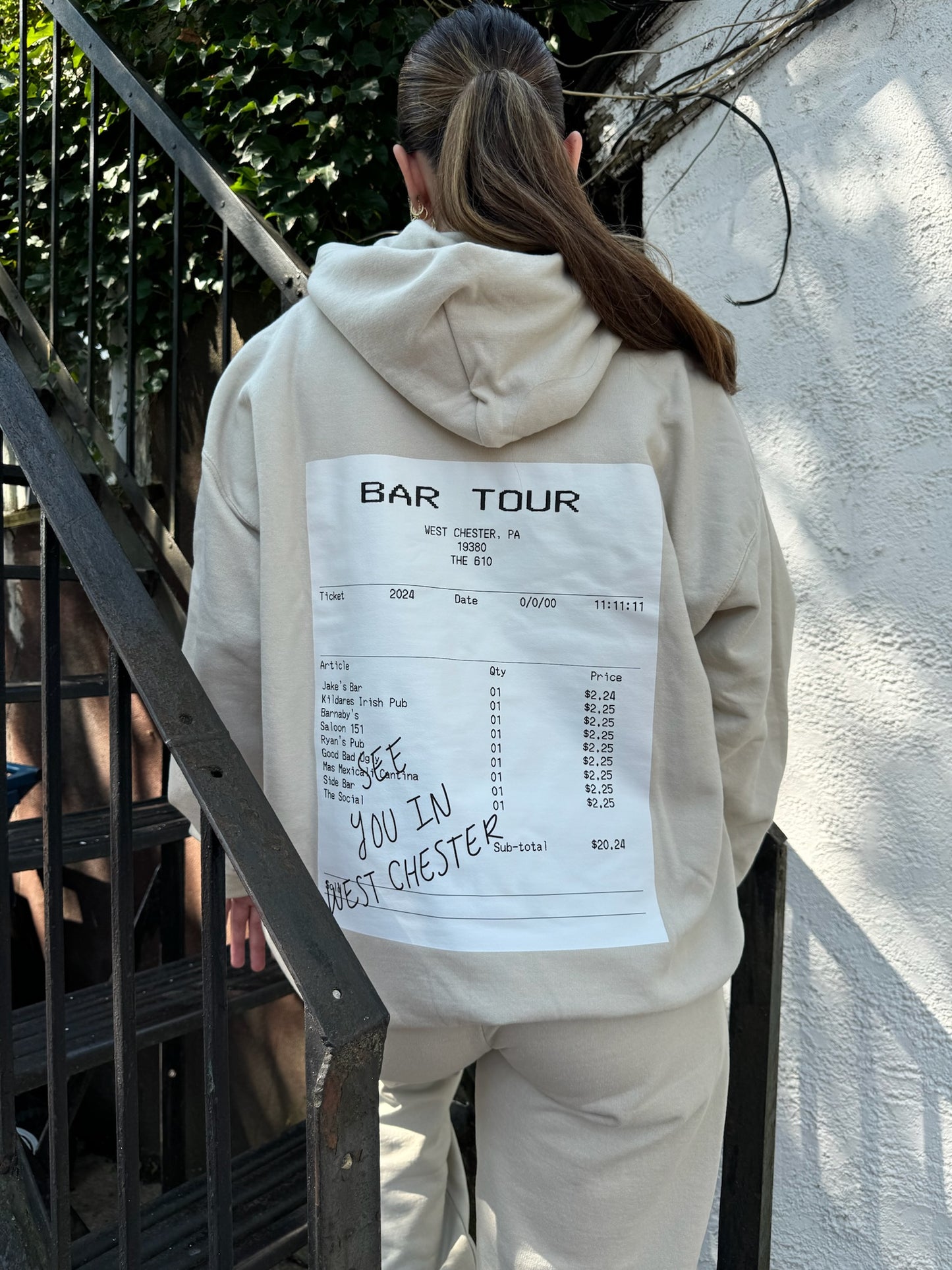 West Chester Bar Tour Hoodie 2025