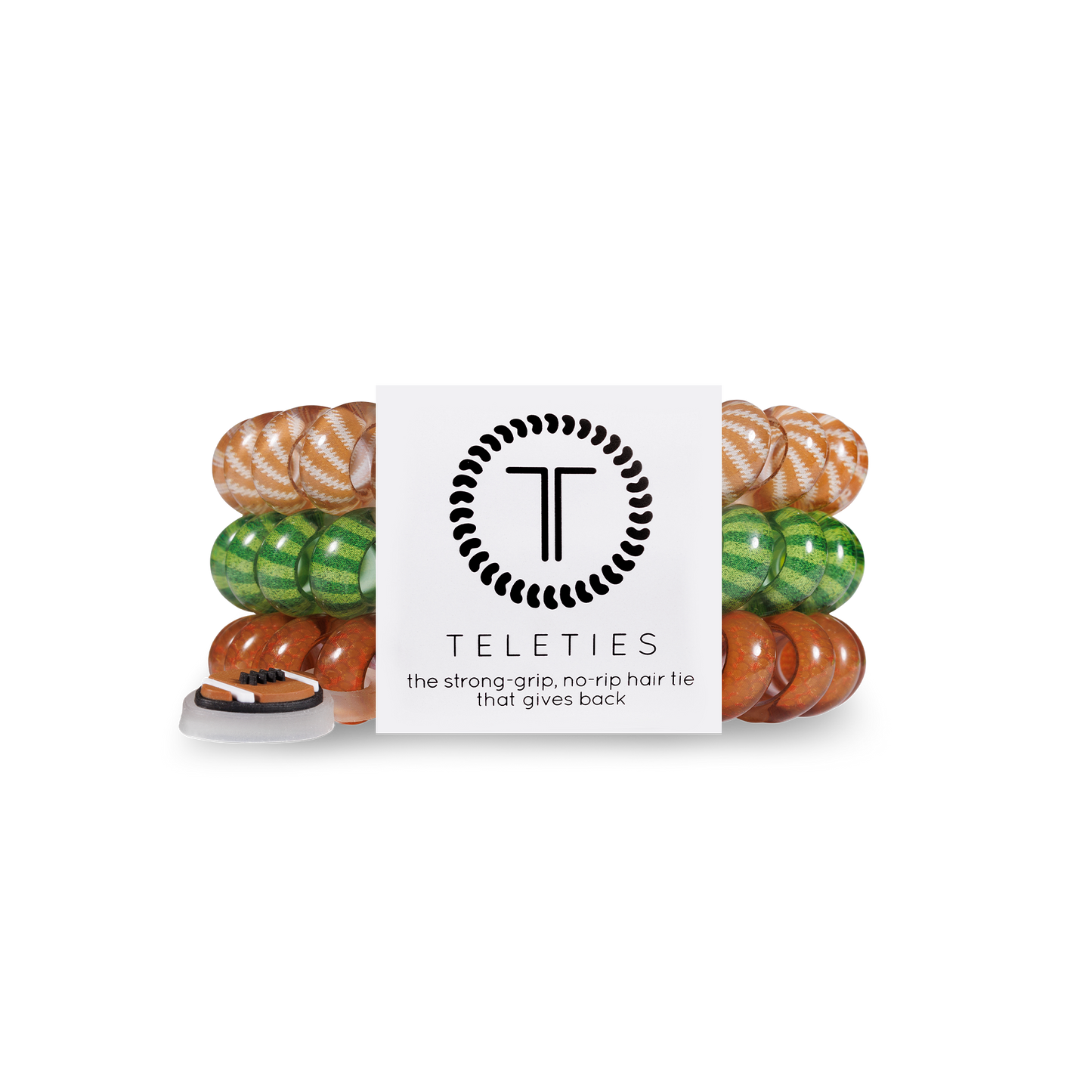 Spiral Hair Coils | Large | Football Hair Ties