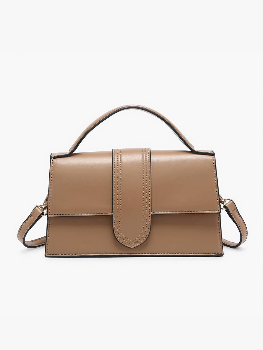 EH2570 Capri Metallic Satchel w/ Crossbody Strap