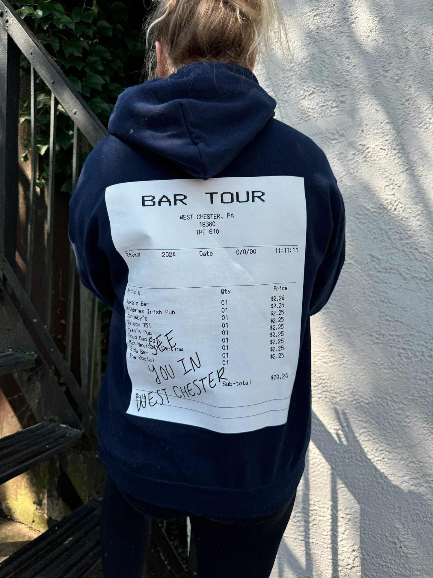 West Chester Bar Tour Hoodie 2025