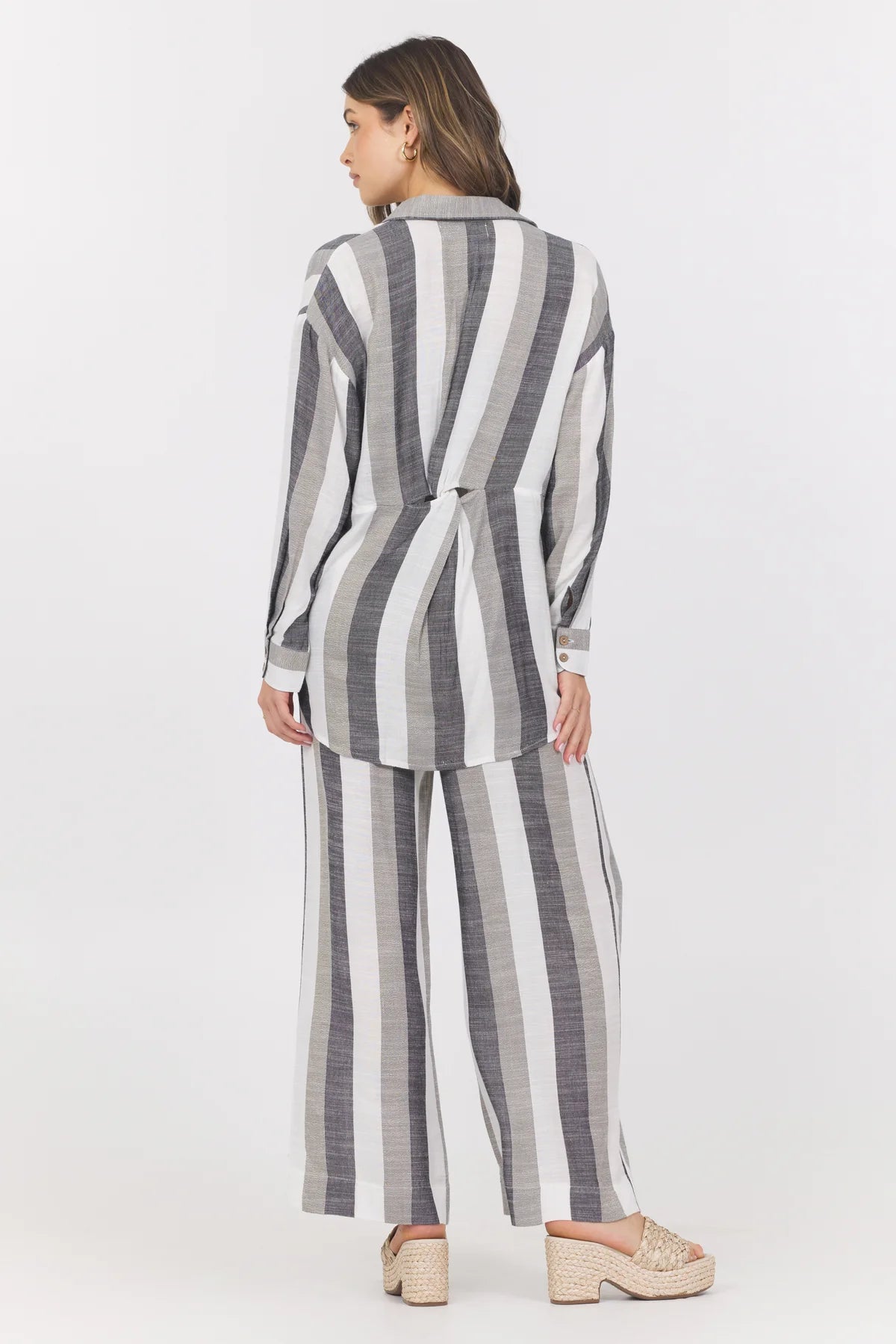 Shannon Metallic Button Down