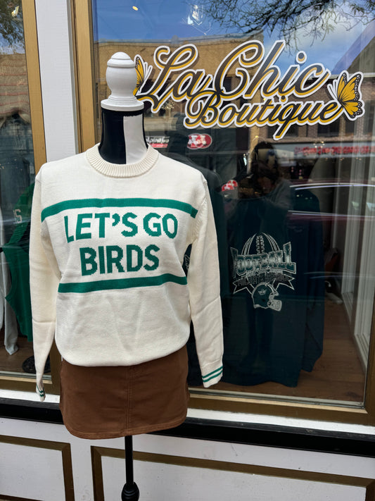 Let's Go Birds Eagles Sweater