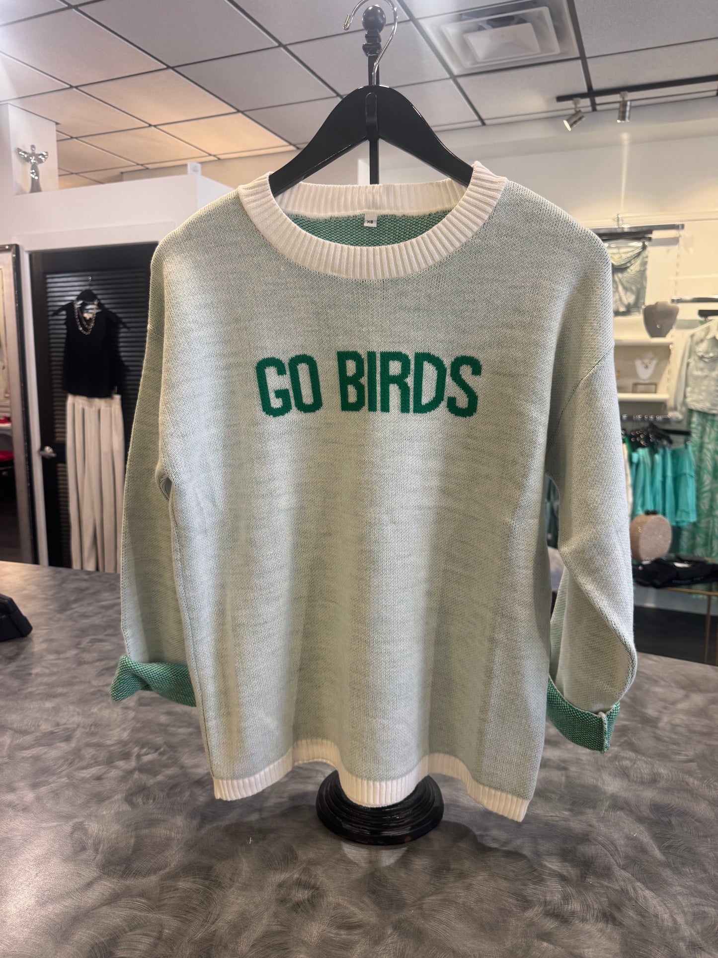 Go Birds White Sweater