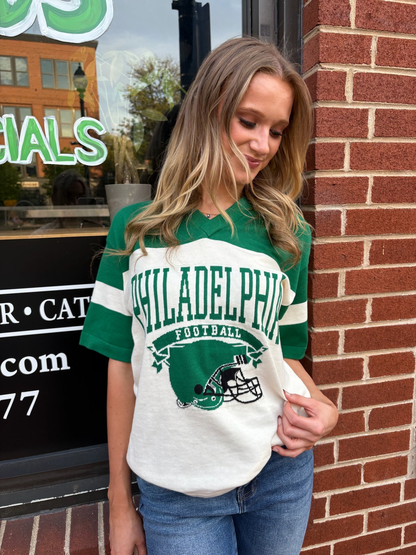 Philadelphia Eagles Football Heavy Weight T-Shirt