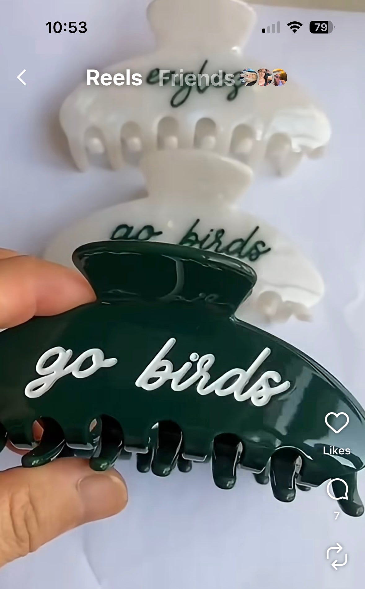 Philadelphia Eagles and Phillies Claw Clips