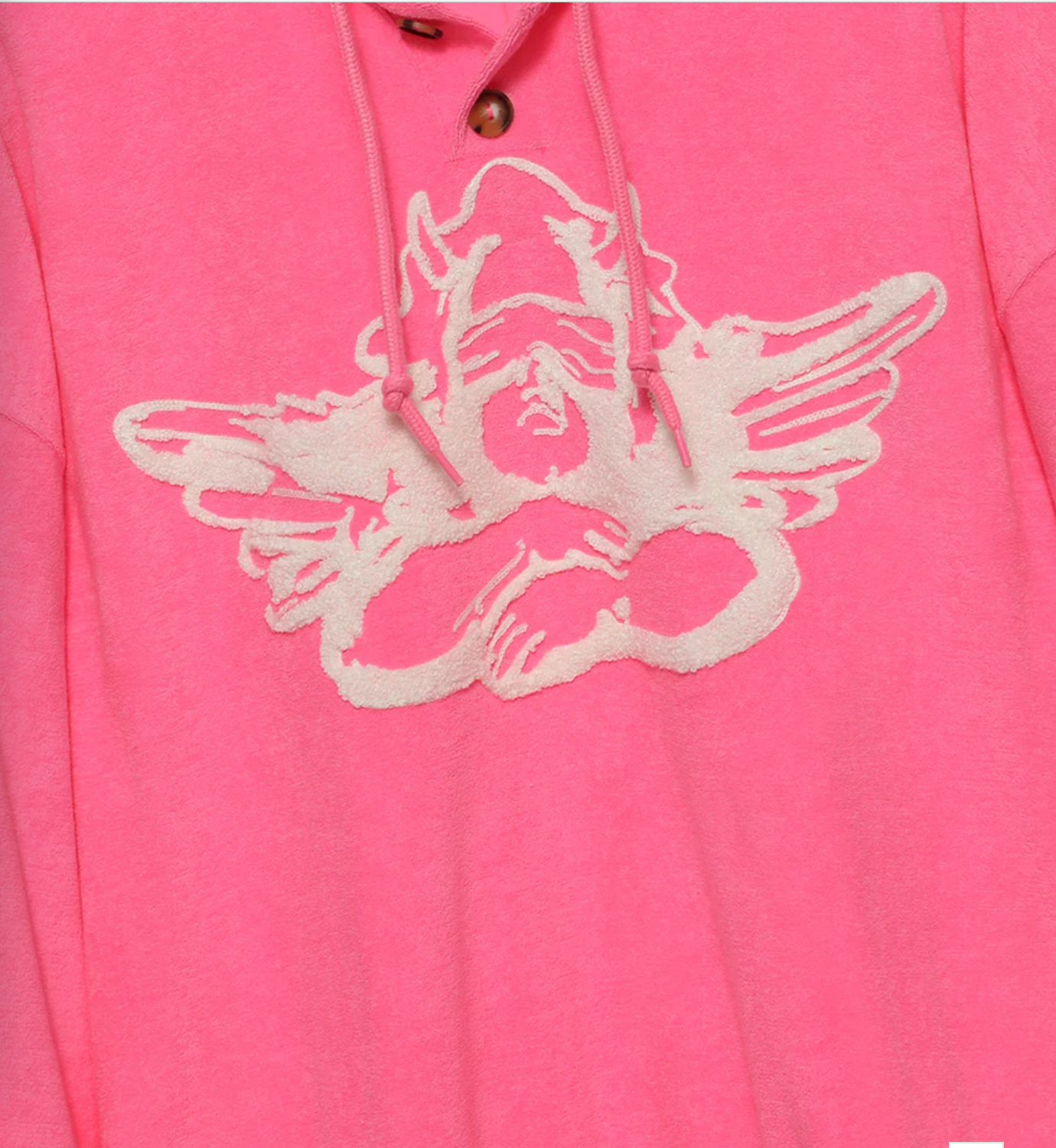 CHERUB UNIVERSITY PINK HENLEY CREWNECK