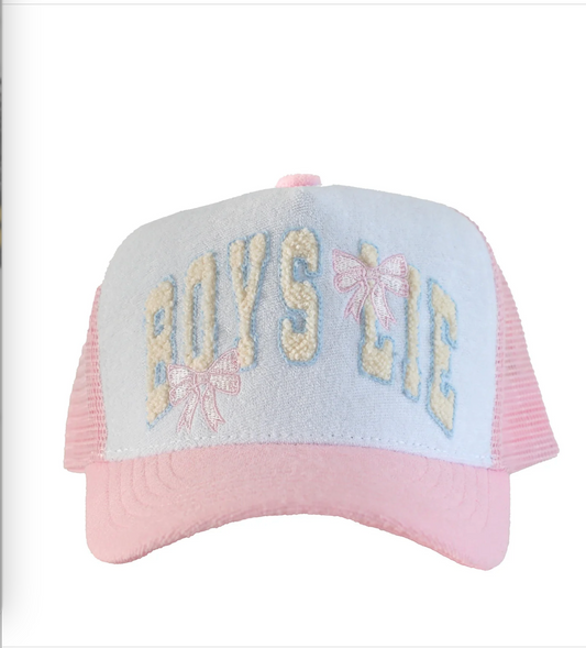 BOYS LIE BOWS TRUCKER HAT