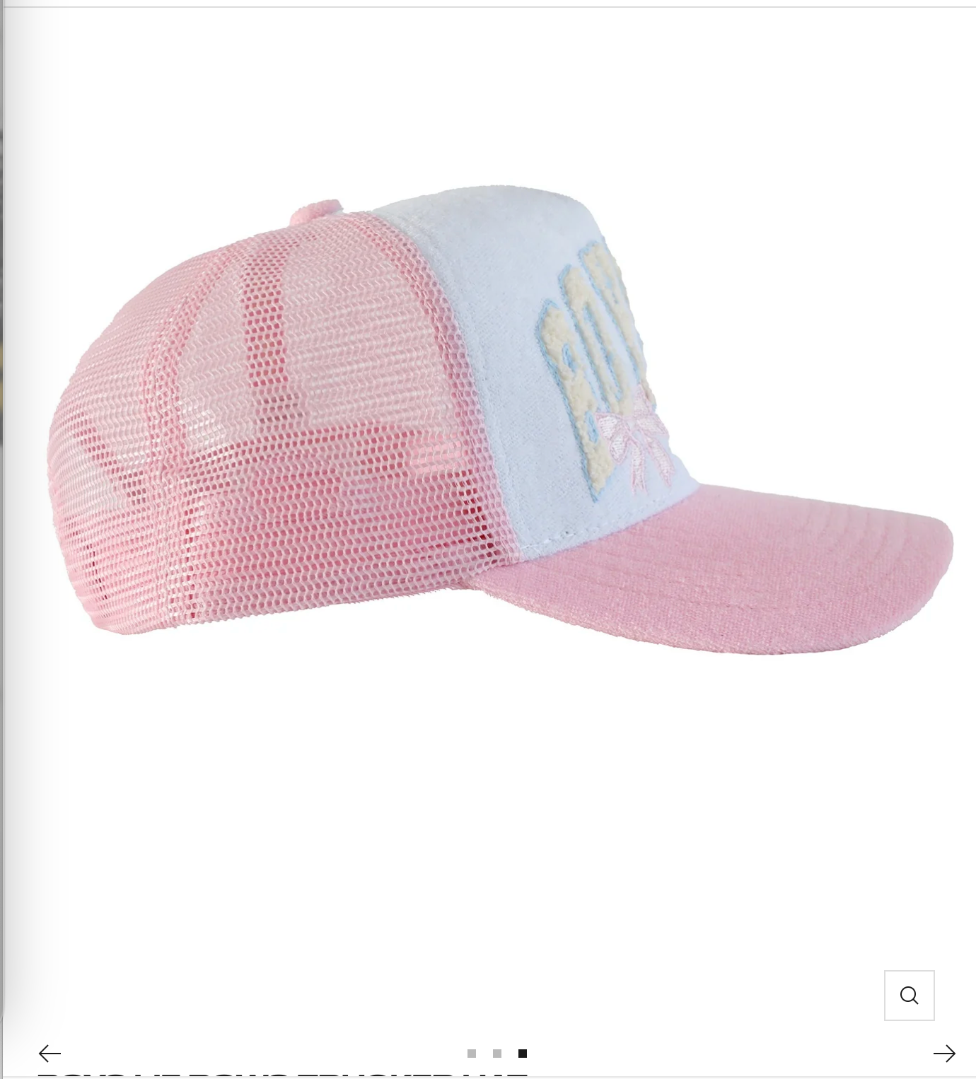 BOYS LIE BOWS TRUCKER HAT