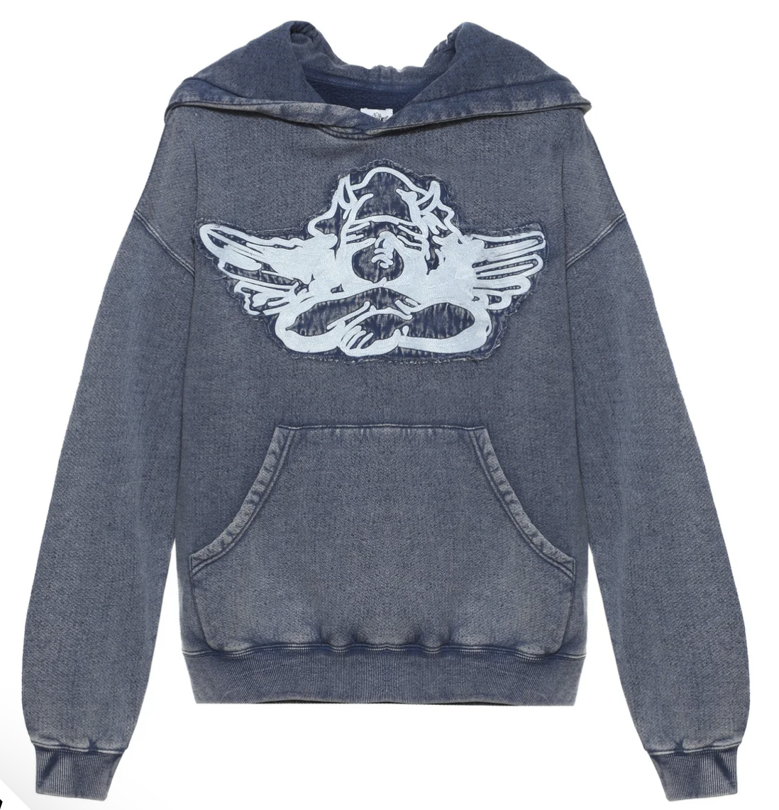 BLUE STITCH ME UP RACER HOODIE