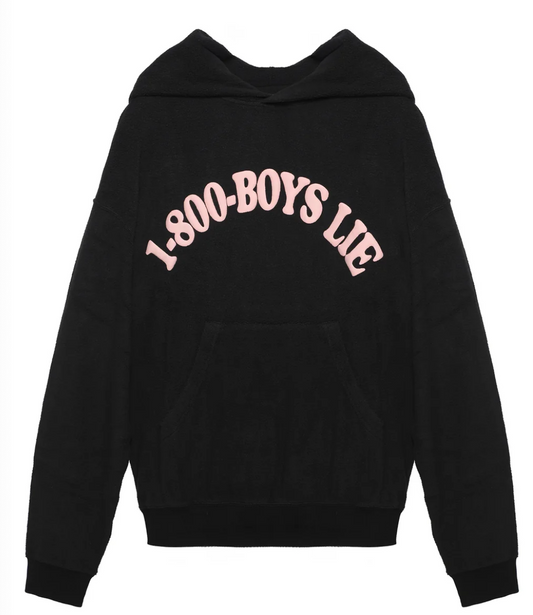 Boys Lie - BLACK 1-800 BOYS LIE RACER HOODIE