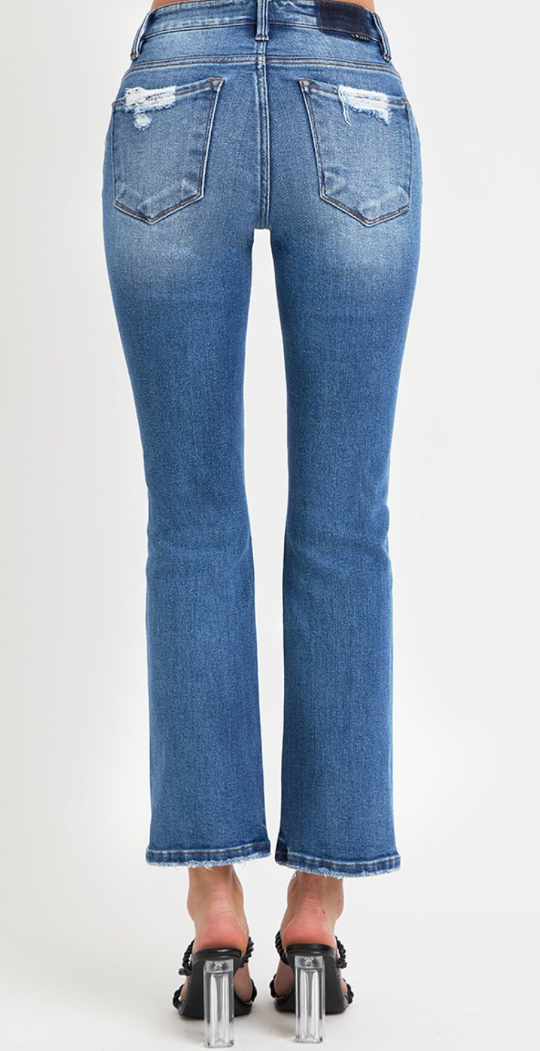 MID RISE STRAIGHT JEANS