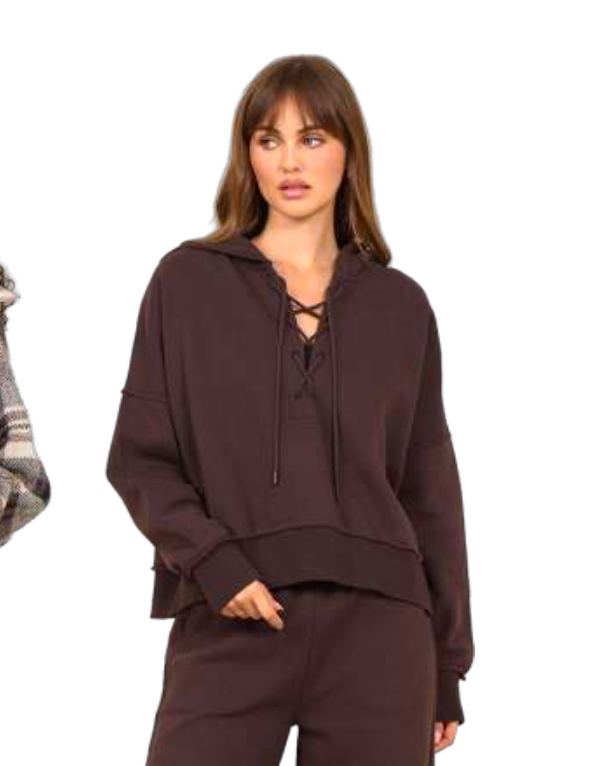 Lace Up Hoodie