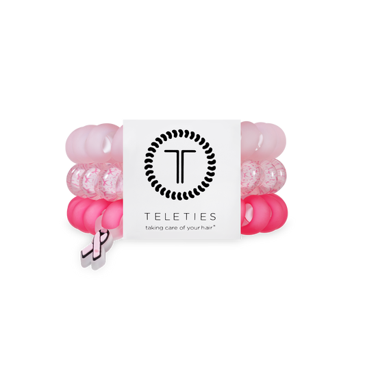 Spiral Hair Coils | Large | Pink Ribbon Power Hair Ties