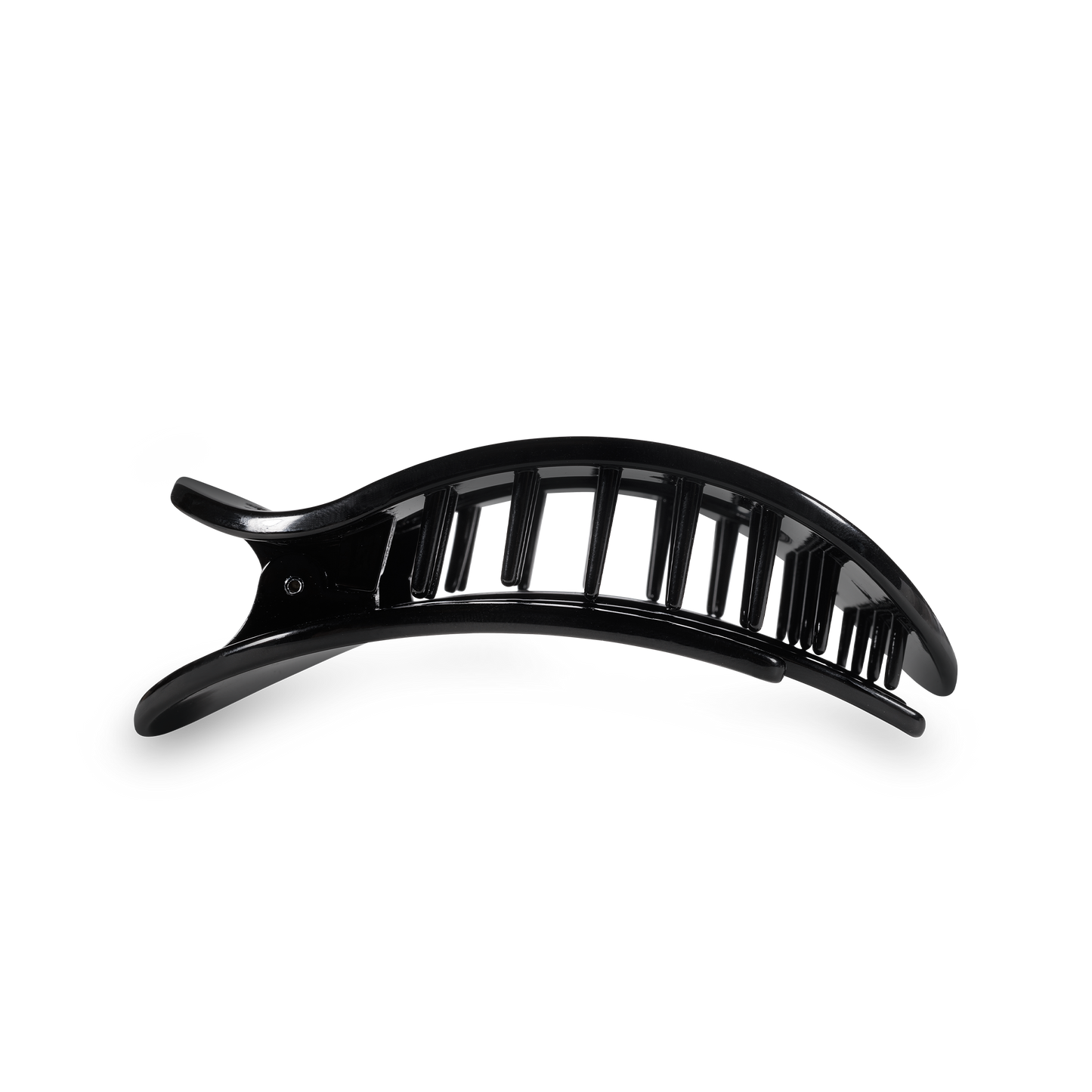 Round Flat Hair Clip | Med. | Jet Black'