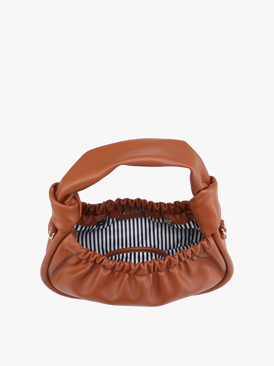 Koi Baguette Shoulder Bag w/ Knotted Handles