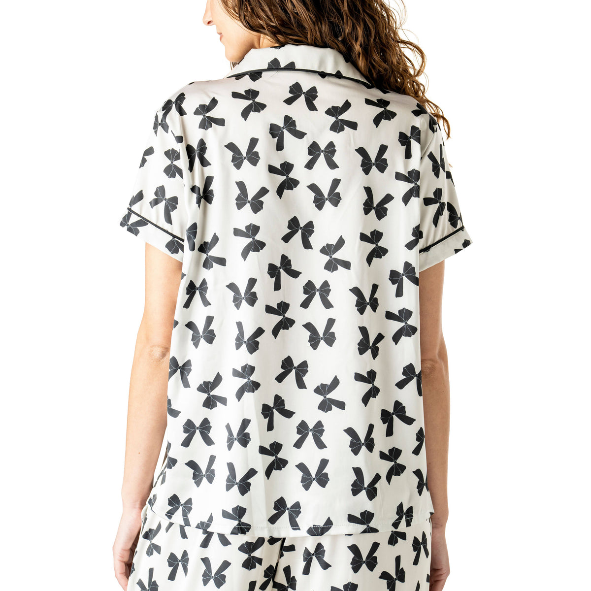 Bow So Lovely Satin Pajama Top