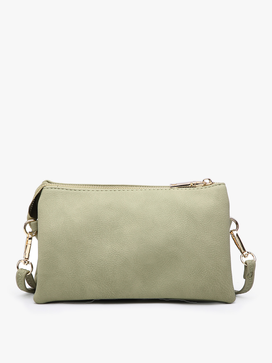 Riley Monogrammable 3 Compartment Crossbody/Wristlet