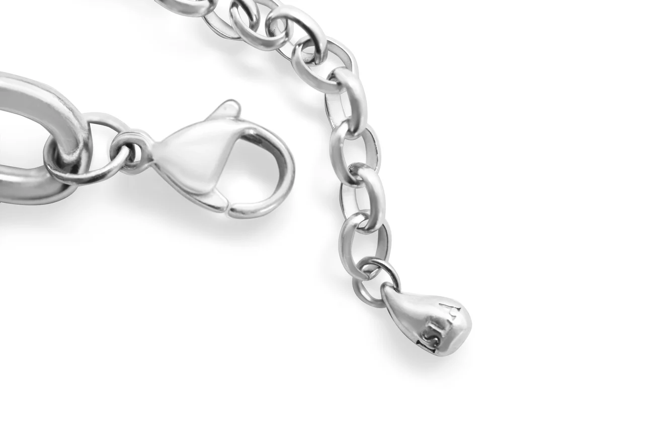 Paperclip Chain Bracelet Silver