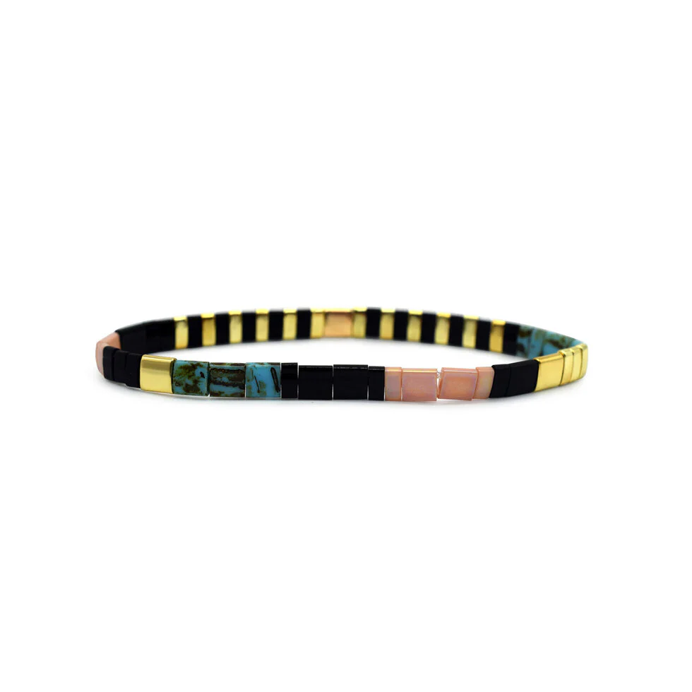 UNSTOPPABLE  - Morse Code Tila Beaded Bracelet