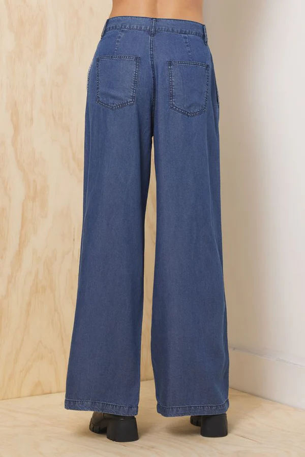 Tencel Wide Leg Trouser