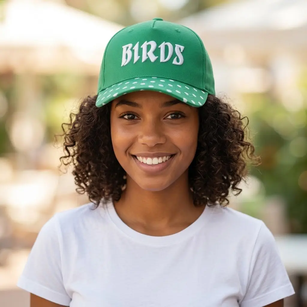 Polka Dot Birds Hat