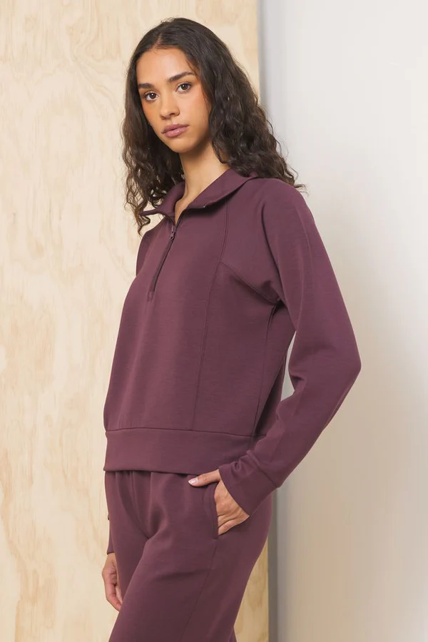 Cloud Fleece Merlot Pullover