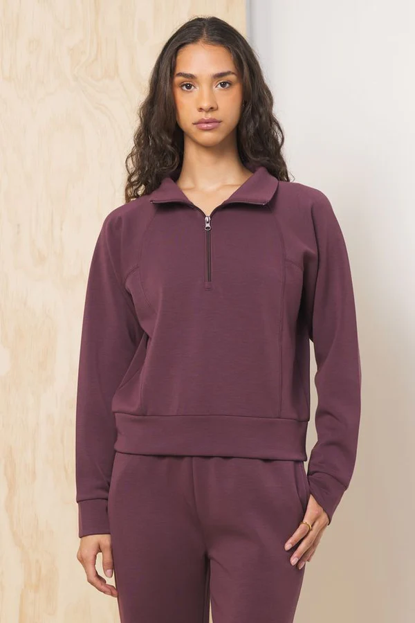 Cloud Fleece Merlot Pullover