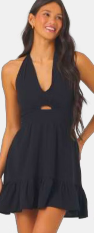 Black Halter Dress