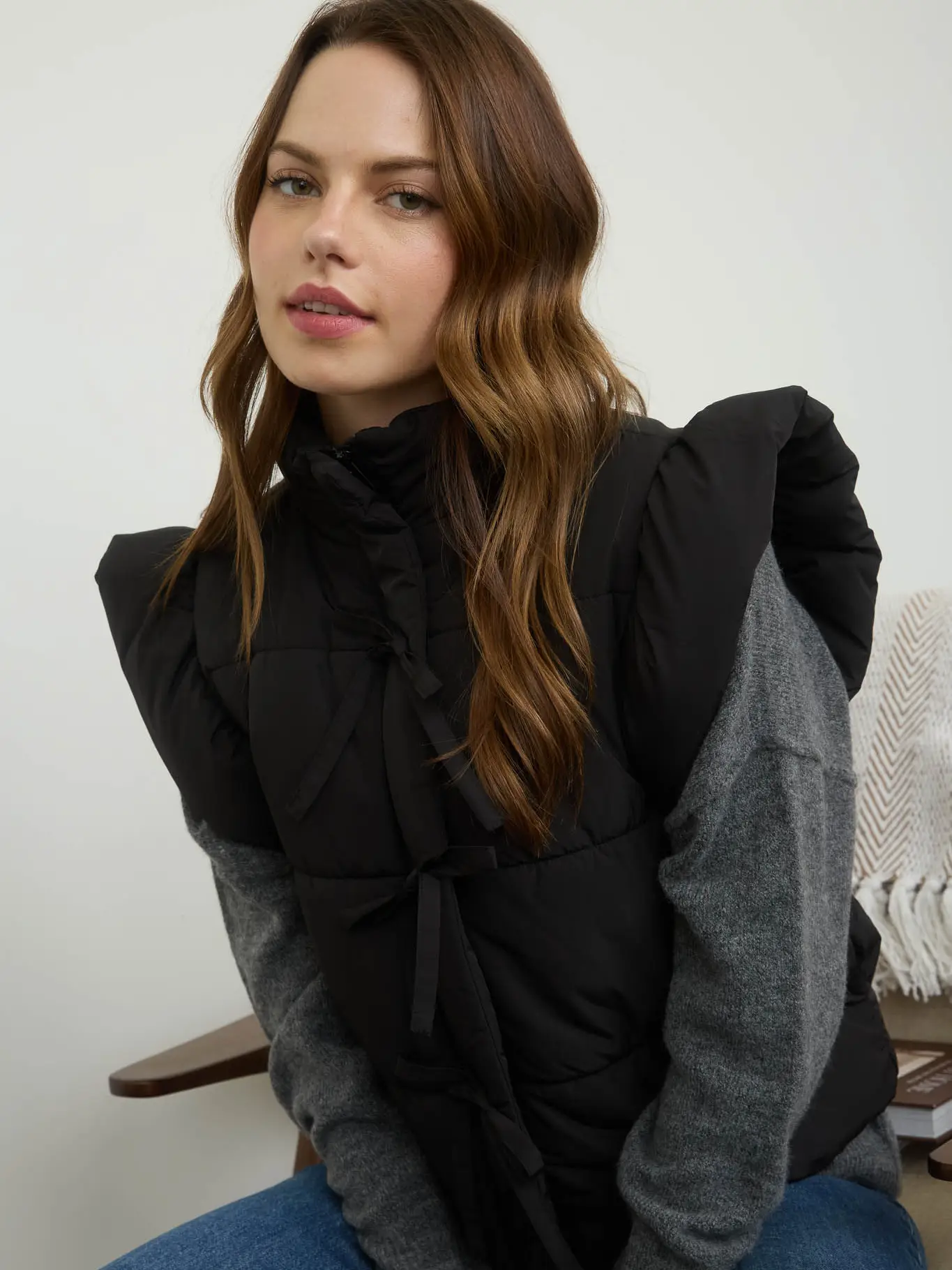 Flutter Puffer Vest