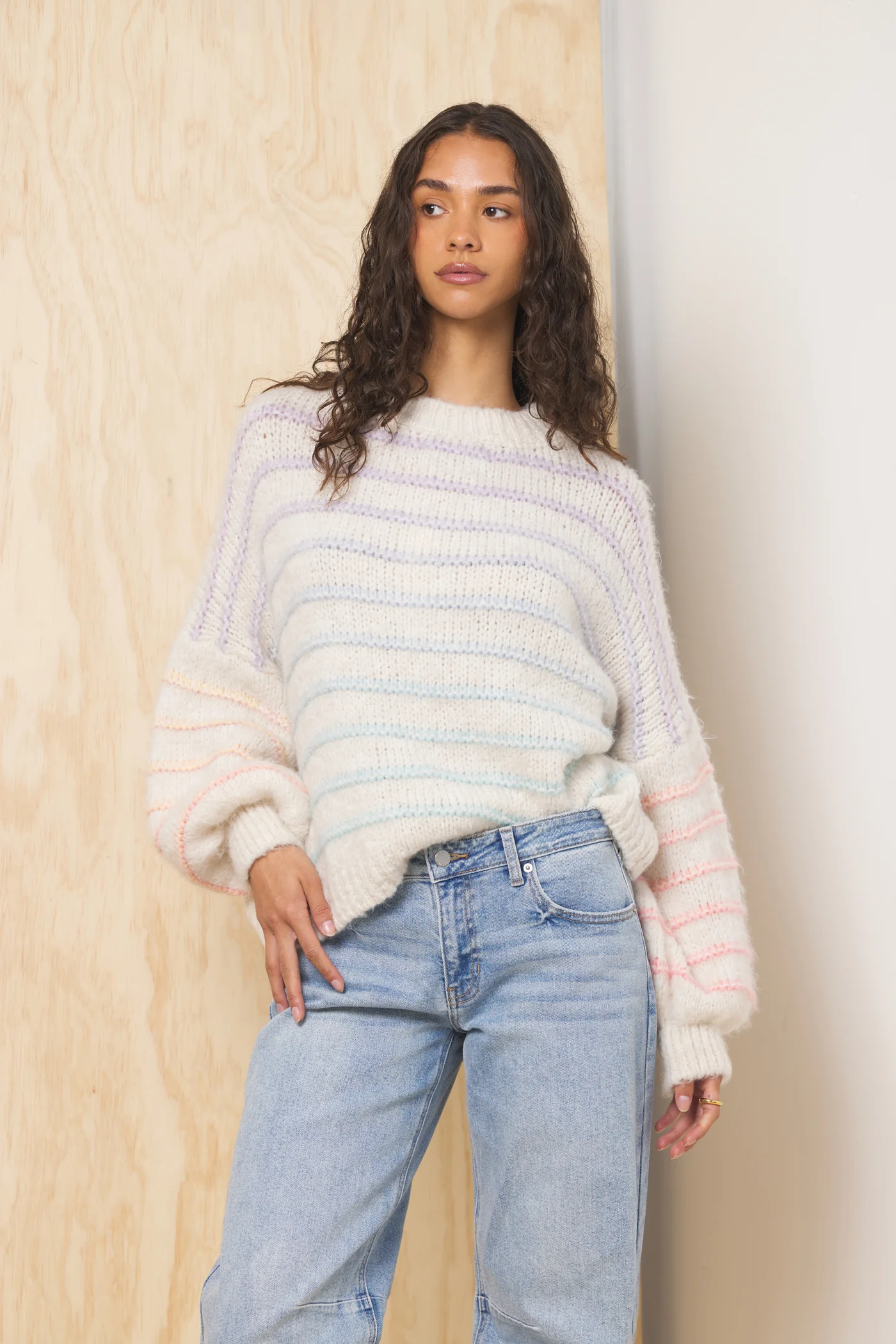 Ombre Striped Sweater