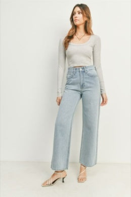 Slouchy Wide Leg Denim