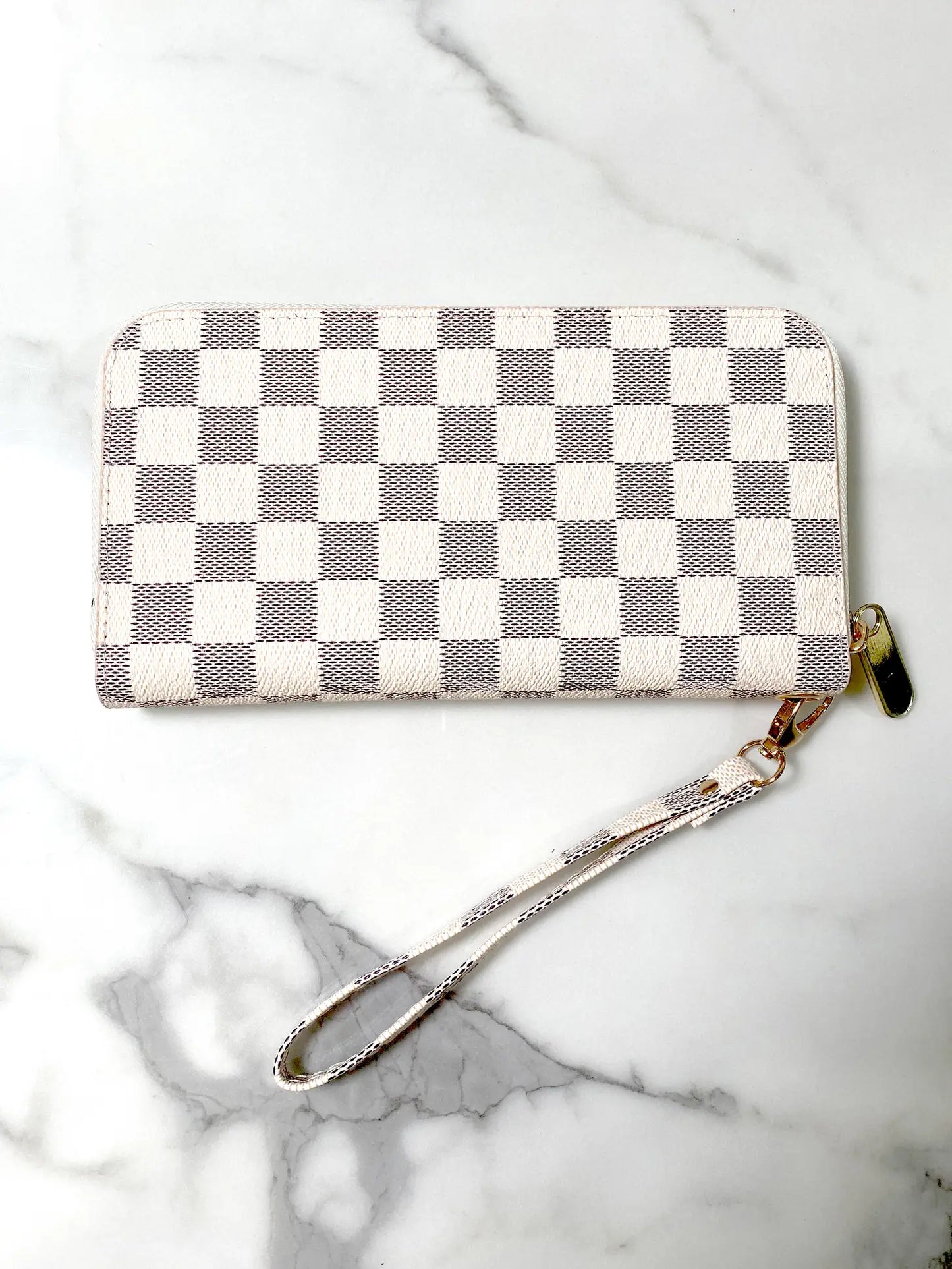 Checkered Print wallet