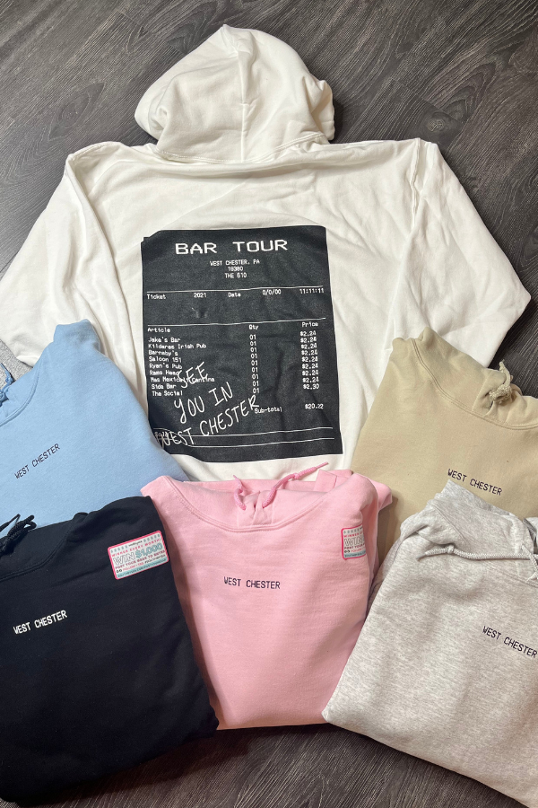 West Chester Bar Tour Hoodie 2025