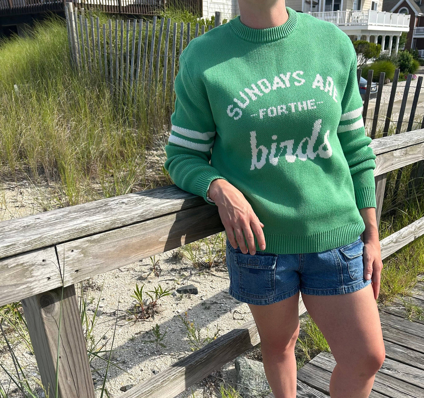 Sundays Are For The Birds Eagles Knit Sweater