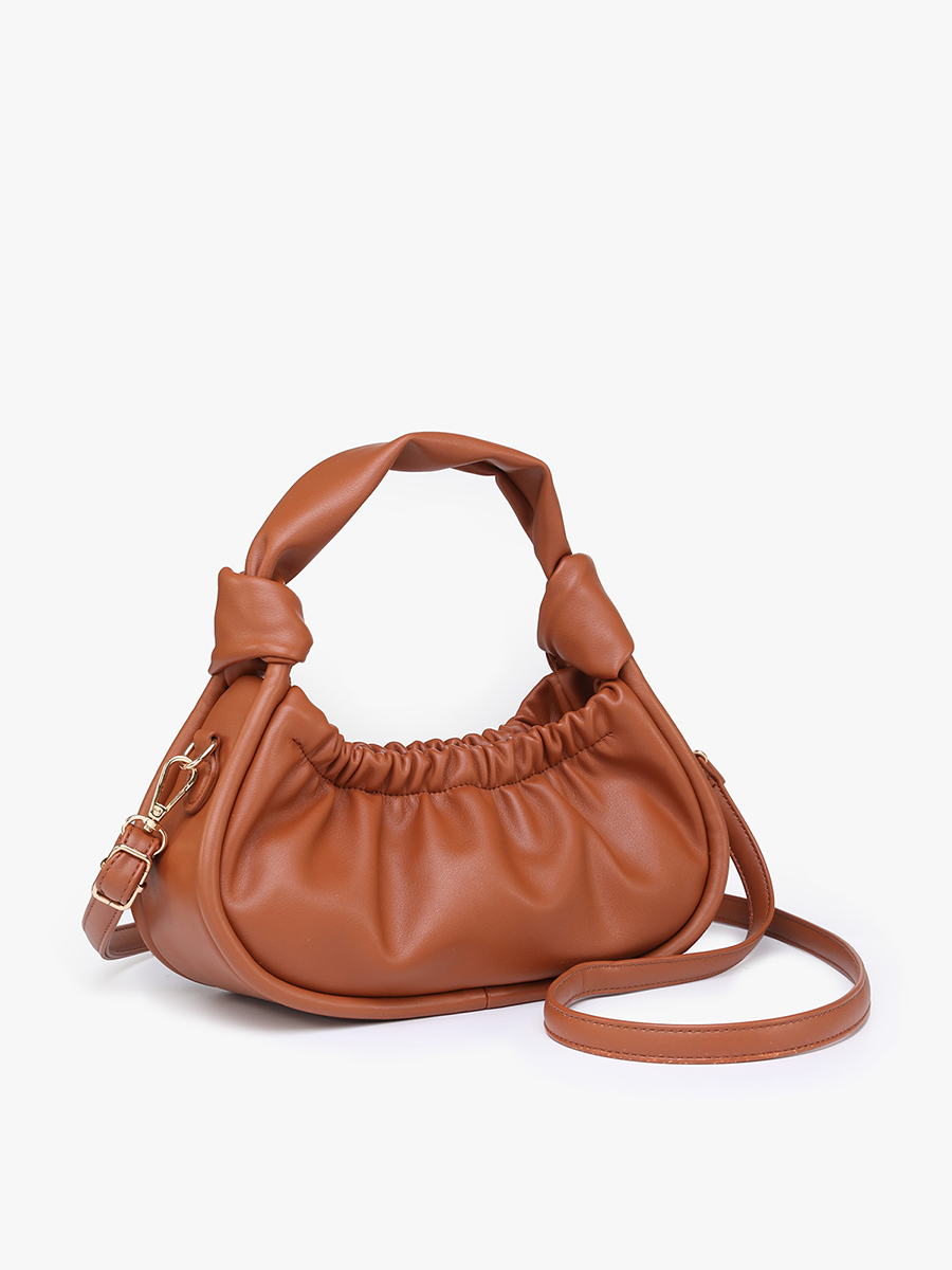 Koi Baguette Shoulder Bag w/ Knotted Handles