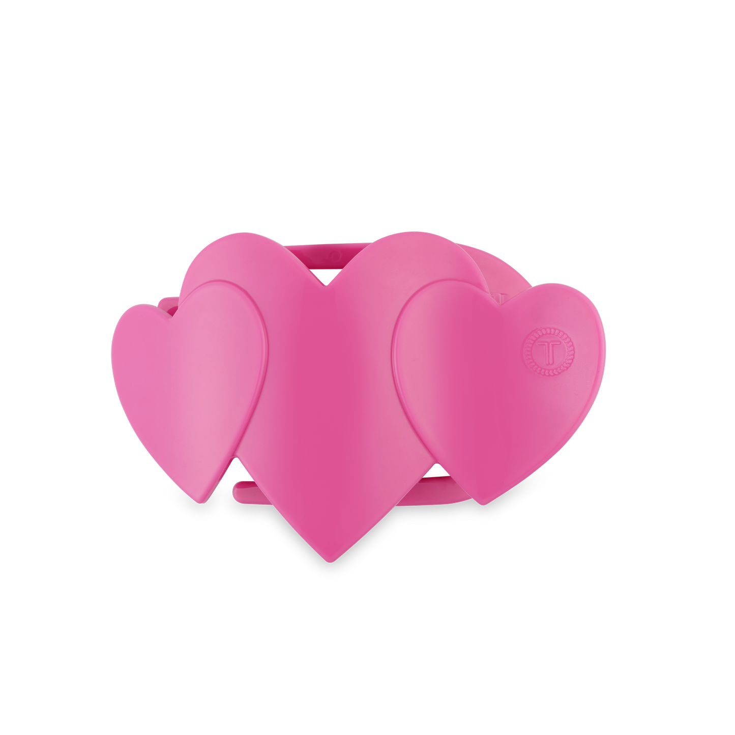 Flat Hair Clip | Small | Pink Heart to Heart