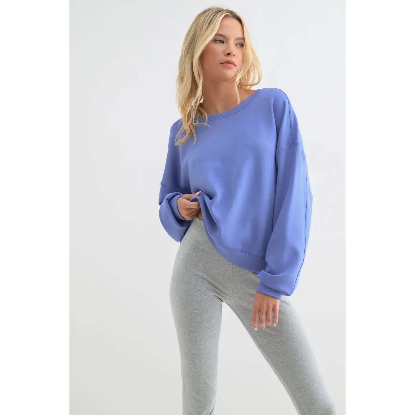 Scuba Relaxed Crop Sweatshirt