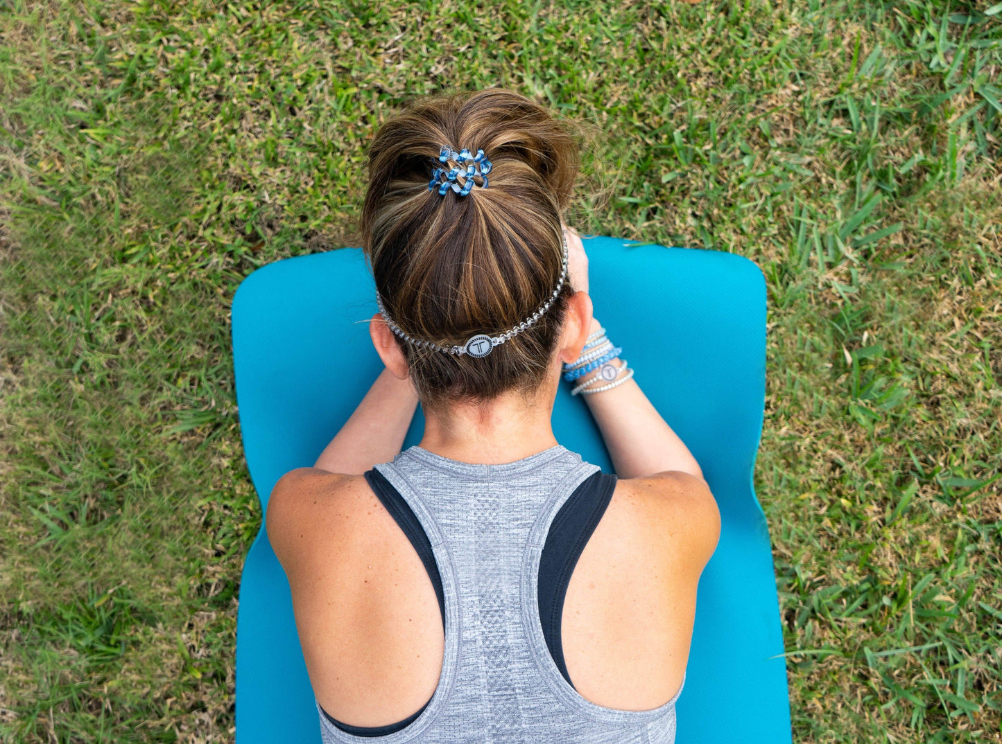 Spiral Hair Coil Headband | Platinum