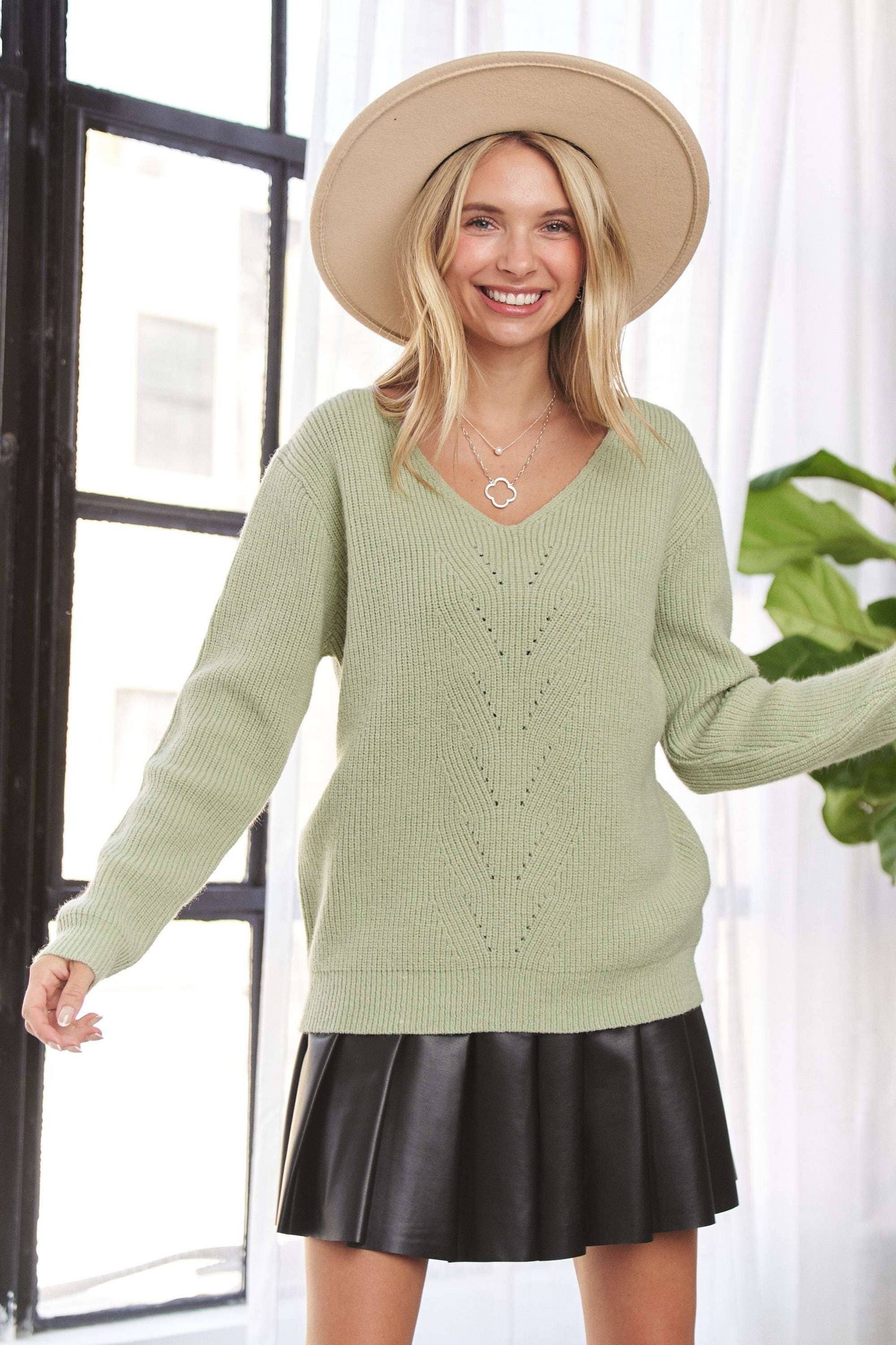 Bow Back Sweater