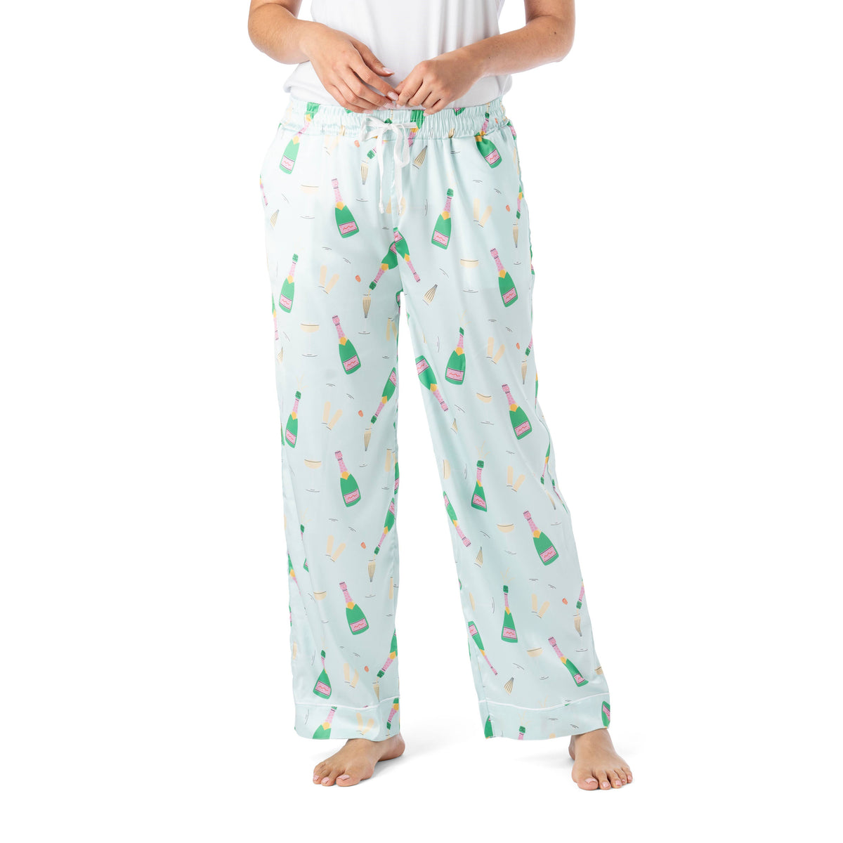 Boots & Bubbles Satin Pajama Pant