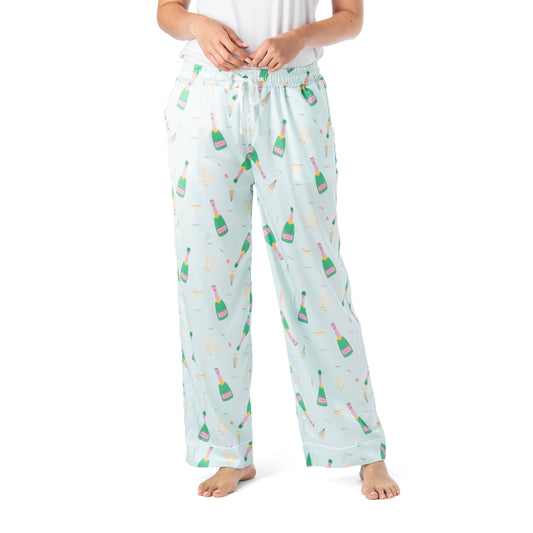 Boots & Bubbles Satin Pajama Pant