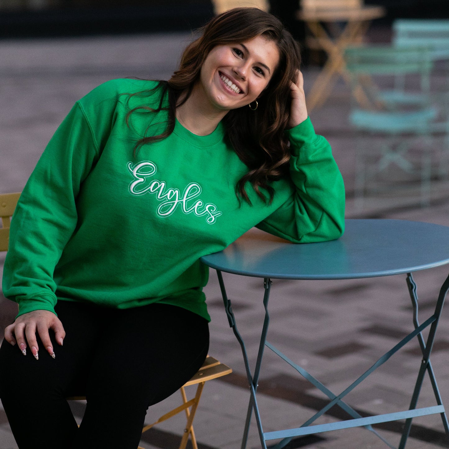 EAGLES Embroidered Sweatshirt 💚