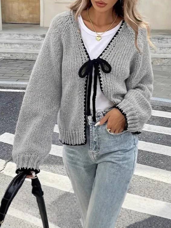 Tie Front Sweater