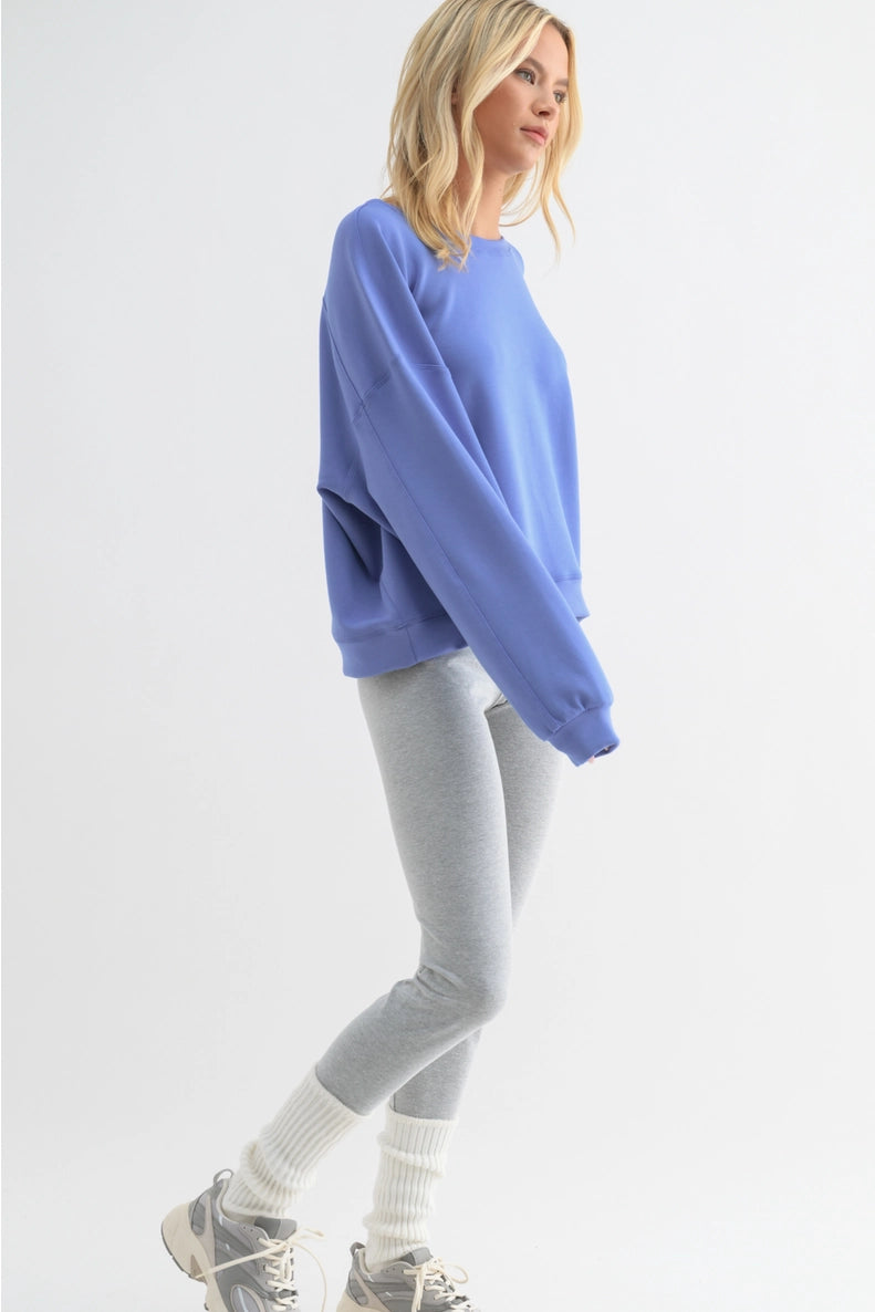 Scuba Relaxed Crop Sweatshirt