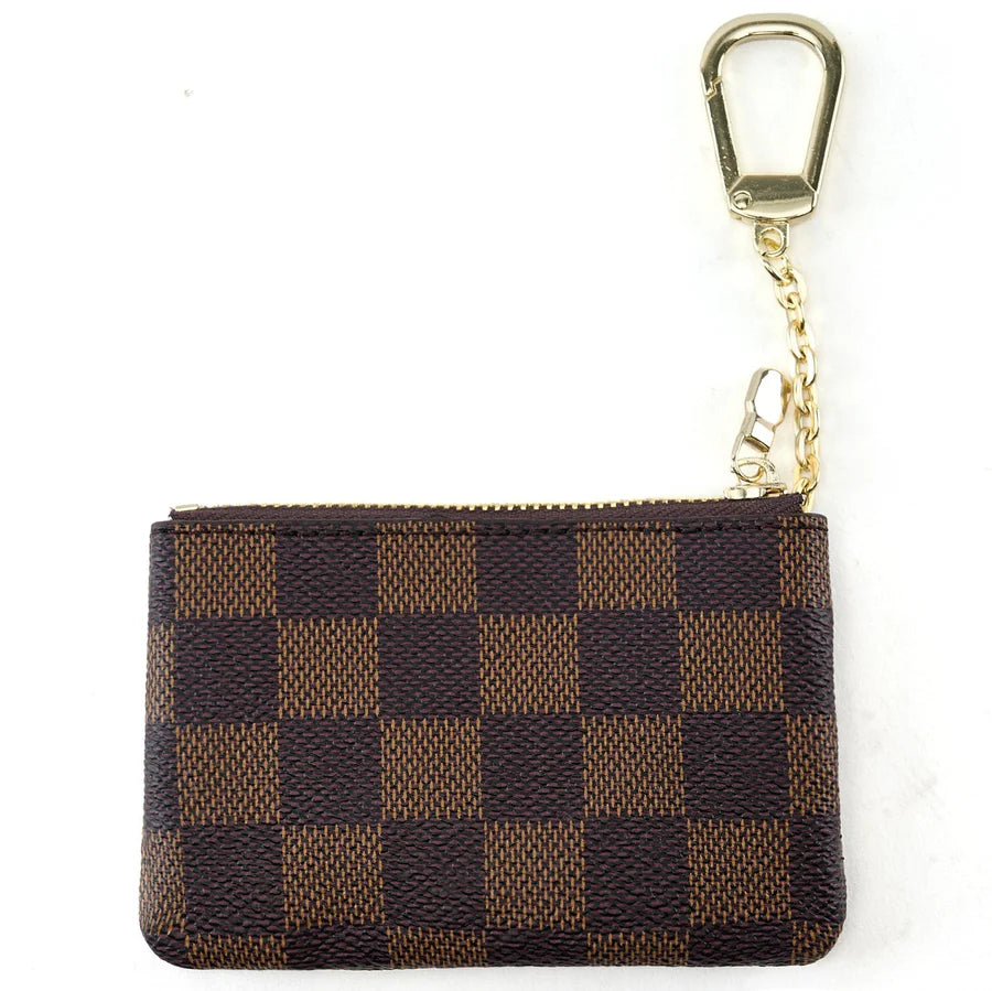 Checkered Keychain pouch wallet